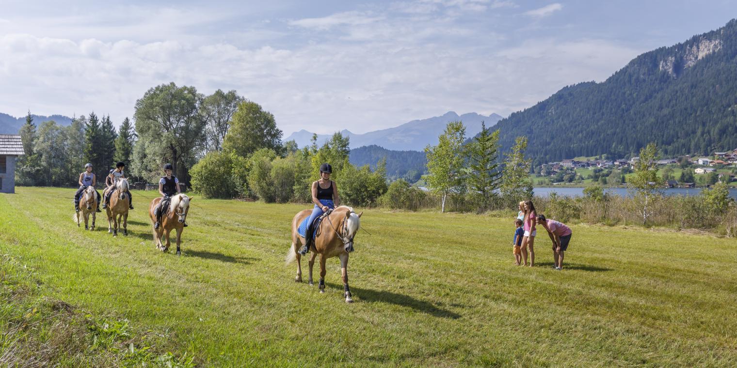 Reiten am Weissensee in der Region Nassfeld