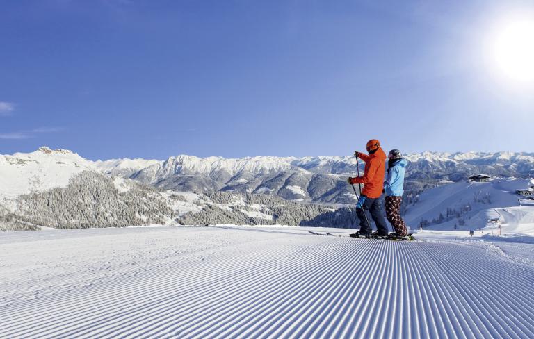 Perfekte Skibedingungen am Nassfeld in Kärnten in der Nähe des Almhotel Kärnten