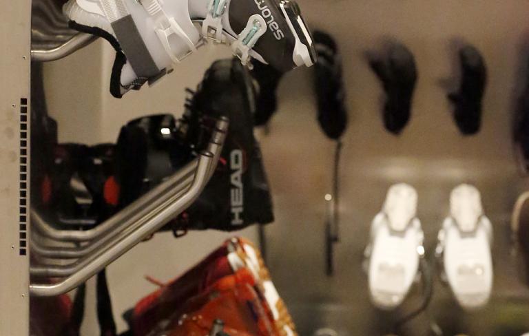 Skischuh-Trockenraum im Almhotel Kärnten am Nassfeld